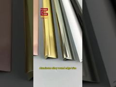 نوار لبه گرد آلیاژ آلومینیوم | لبه تزئینی فلزی گوشه برای بازسازی خانه #aluminumtrim