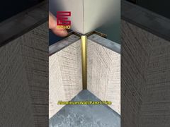 نوار آلومینیومی پانل دیواری | پرداخت لبه ظریف برای دکوراسیون داخلی مدرن خانه #aluminumtrim