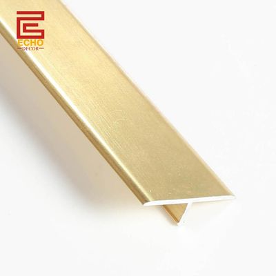 کیفیت  Aluminium Exterior Flooring T Molding Transition Strip Room Metal Floor Divider Strips کارخانه