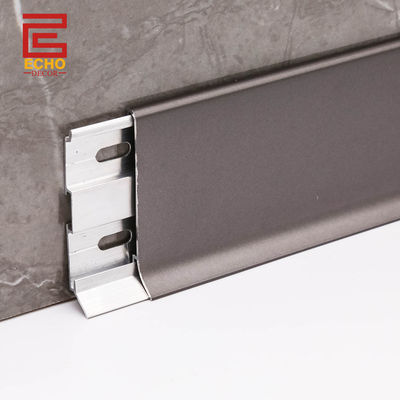 کیفیت  Aluminium Skirting Board Profiles Waterproof Skirting Baseboard Covers کارخانه