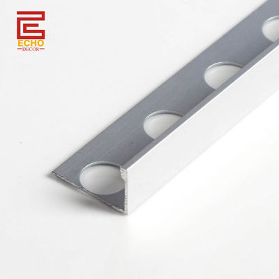 10mm آلومینیوم صاف لبه کاشی تراش کمال گرای پولیش کروم لبه نوار