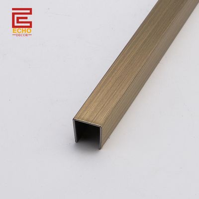 فلزی U Channel Tile Trim Molding Flexible Tile Edge Trim برای لبه های میز کار