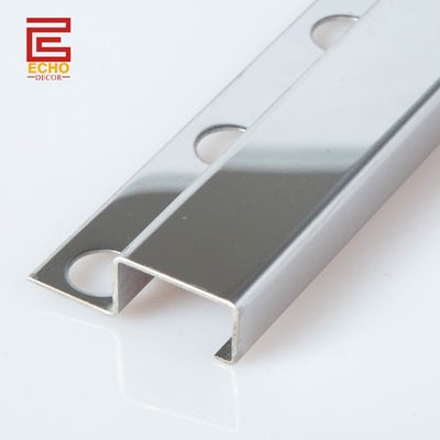 316 پولیش شده مربع لبه فلز ضد زنگ کاشی تراش 20mm برای کاشی دیوار