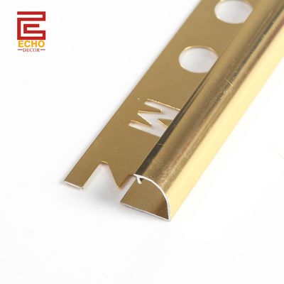 طلا آلومینیوم Bullnose لبه مرز تراش برای حفاظت از لبه سرامیکی