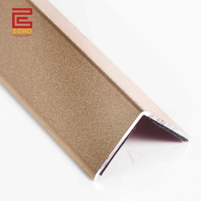 15mm آلومینیوم کاشی تراش V Cap خود چسب آویز کاشی لبه تراش پایان