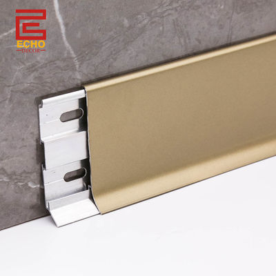 60mm Gold Cove Flooring Skirting Boards پروفایل های برش سفارشی