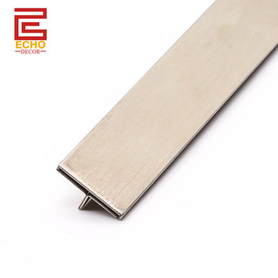 304 فولاد ضد زنگ تایل تراش شکل T برای تزئین کابینت