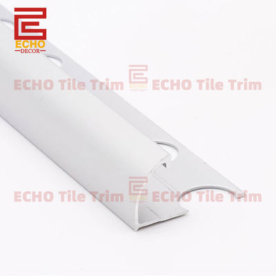 11mm Bullnose Edge آلومینیوم تایل تراش دیوار تایل زاویه پروفایل