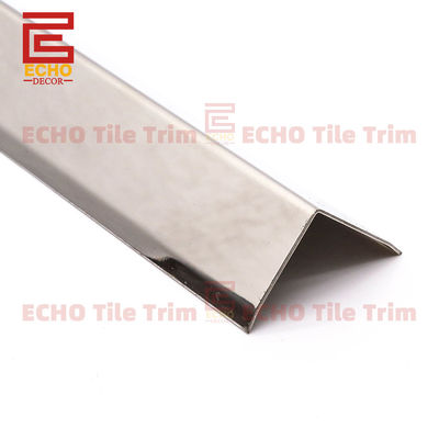 20mm فلز L شکل کاشی لبه نوار کاشی فولاد ضد زنگ