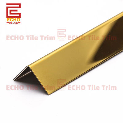 محافظ 15mm طلا فولاد ضد زنگ کاشی کنار گوشه کاشی