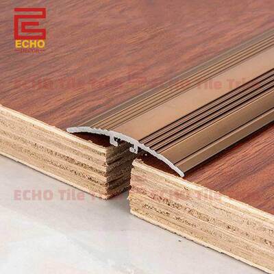 نوارهای انتقال طبقه از چوب سخت به کاشی با همان ارتفاع